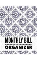 Monthly Bill Organizer: Vintage Design Personal Money Management With Calendar 2018-2019 Step-by-Step Guide to track your Financial Health -Income List, Monthly Expense Cat(54 Monthly Bill Planner Organizer)