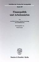 Finanzpolitik Und Arbeitsmarkte