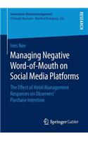 Managing Negative Word-of-Mouth on Social Media Platforms