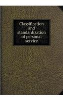 Classification and Standardization of Personal Service