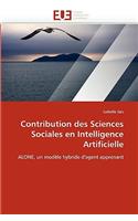 Contribution Des Sciences Sociales En Intelligence Artificielle
