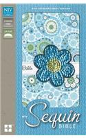 Sequin Bible-NIV: New International Version, Blue Sparkle, Flexicover, Sequin
