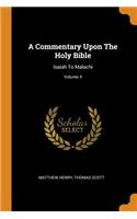 A Commentary Upon The Holy Bible