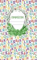 Composition: A 8.5x11 Inch Matte Softcover Paperback Notebook Journal With 120 Blank Lined Pages -Handwriting Paper-Letters Alphabet