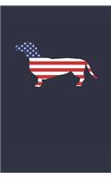Dachshund Notebook - Fourth Of July Gift for Dachshund Lovers - Dachshund Journal