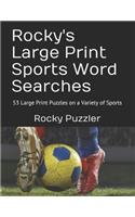 Rocky's Large Print Sports Word Searches