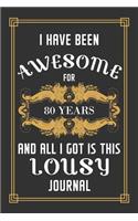80th Birthday Journal