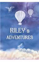 Riley's Adventures: Softcover Personalized Keepsake Journal, Custom Diary, Writing Notebook with Lined Pages