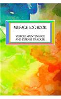 Mileage Log Book Vehicle Maintenance and Expense Tracker