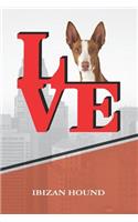 Ibizan Hound: Dog Love Park Handwriting Practice Journal Notebook Book Is 120 Pages 6x9