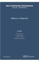 Defects in Materials: Volume 209