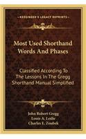 Most Used Shorthand Words and Phases