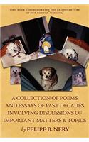 collection of poems and essays of past decades involving discussions of important matters and topics