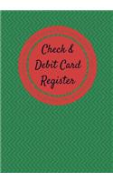 Check & Debit Card Register (BONUS Notes area/7 X 10 inches)