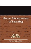 Bacon Advancement of Learning