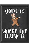 Home is Where The Llama is: Cute Alpaca Gifts Llama Llama Books for Kids Lightly Lined Pages Daily Journal Diary Notepad