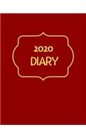 2020 Diary: 2020 Standard Diary: AT A GLANCE Daily Diary Planner One Page A Day