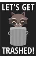 Let's Get Trashed!: Funny Raccoon Notebook, Lined Journal For Writing Notes, 6"x9" - 110 Pages (Raccoon Gifts)