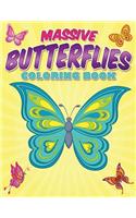 Massive Butterflies Coloring Book