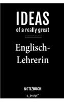 Notizbuch für Englisch-Lehrer / Englisch-Lehrerin