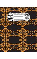 Abstract Halloween Pattern Volume 1 Wide Ruled Journal: 110 Blank Lined Wide Ruled (7.5 x 9.25) Pages to Jot Down Your Thoughts