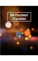 Bill Payment Checklist