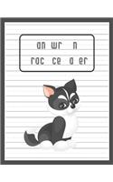 Handwriting Practice Paper: Blank Paper Notebook with Dotted Lined Sheets for K-3 Students Handwriting Workbook 100 Pages 8.5x11 Inch Cute Husky Dog Cover