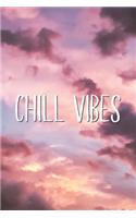 Chill Vibes: Relaxation Aesthetic Chilling Blank Lined Notebook