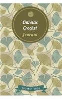 Entrelac Crochet Journal: Cute Gingko Pattern Autumn Themed Crochet Notebook for Serious Needlework Lovers - 6"x9" 100 Pages Project Book