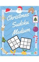 Christmas Sudoku Medium: 100 Pages With Sudokus On Medium Level - Solve And Relax - Large Print, Perfect Gift For Advent Time (125 Pages, 8.5 x 11)