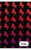 Notes: Rainbow Unicorns College Ruled Journal for Taking Notes Journaling School or Work