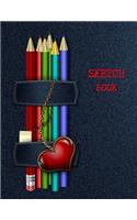 Sketch Book: Sketch Book: 8.5" X 11", Sketchbook, Journal & Notepad: intended for Sketch, Drawing, Doodling, Painting, Writing, School, Class and Home !