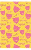 Meow Kitty Takeover: A Notebook for Cat Lovers, College Ruled, 120 Pages, 6x9 Inches
