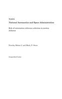 Role of Orientation Reference Selection in Motion Sickness