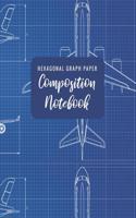 Hexagonal Graph Paper Composition Notebook