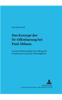 Das Konzept Der Ur-Offenbarung Bei Paul Althaus