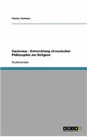 Daoismus - Entwicklung chinesischer Philosophie zur Religion