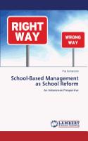 School-Based Management as School Reform