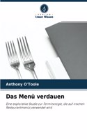 Menü verdauen