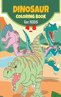 Dinosaurs coloring book for kids 4_8: Activity book 24 pages 8.5"×11"