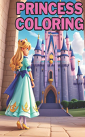 "Princess Coloring Book": coloring pages of princess