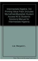Intermediate Algebra, 3rd Printing Value Pack (Includes Mymathlab/Mystatlab Student Access Kit & Student's Solutions Manual for Intermediate Algebra)
