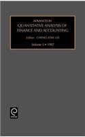 Advances in Quantitative Analysis of Finance and Accounting