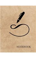 Notebook: Lined, Soft Cover, Letter Size (8.5 x 11)