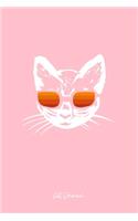 Cat Journal: Dot Grid Journal - Cat Sunglasses Cool Funny Kitty Kitten Cat Lover Boy Gift - Pink Dotted Diary, Planner, Gratitude, Writing, Travel, Goal, Bullet 