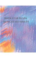 Rock Star Blank Music Staff Sheets