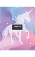 Composition Notebook: College Ruled Lined Book Unicorn Rainbow For Girls Kids School Students And Teachers Notes Journal Notebooks 100 Pages 7.5 inch x 9.25 inch(2 Composition Notebook Journal Notes)