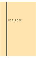 Notebook: Classic Beige Blank Lined Journal Notebook (6 x9 inches) - 110 Pages(42 Classic)