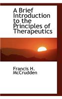 A Brief Introduction to the Principles of Therapeutics