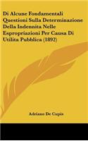 Di Alcune Fondamentali Questioni Sulla Determinazione Della Indennita Nelle Espropriazioni Per Causa Di Utilita Pubblica (1892)